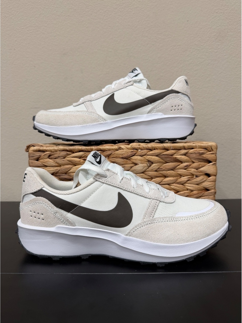 Size 8 - Nike Waffle Debut “Whit Black”